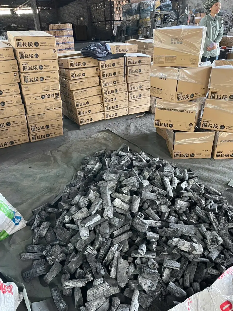 Industrial Lychee Binchotan Charcoal Manufacturing