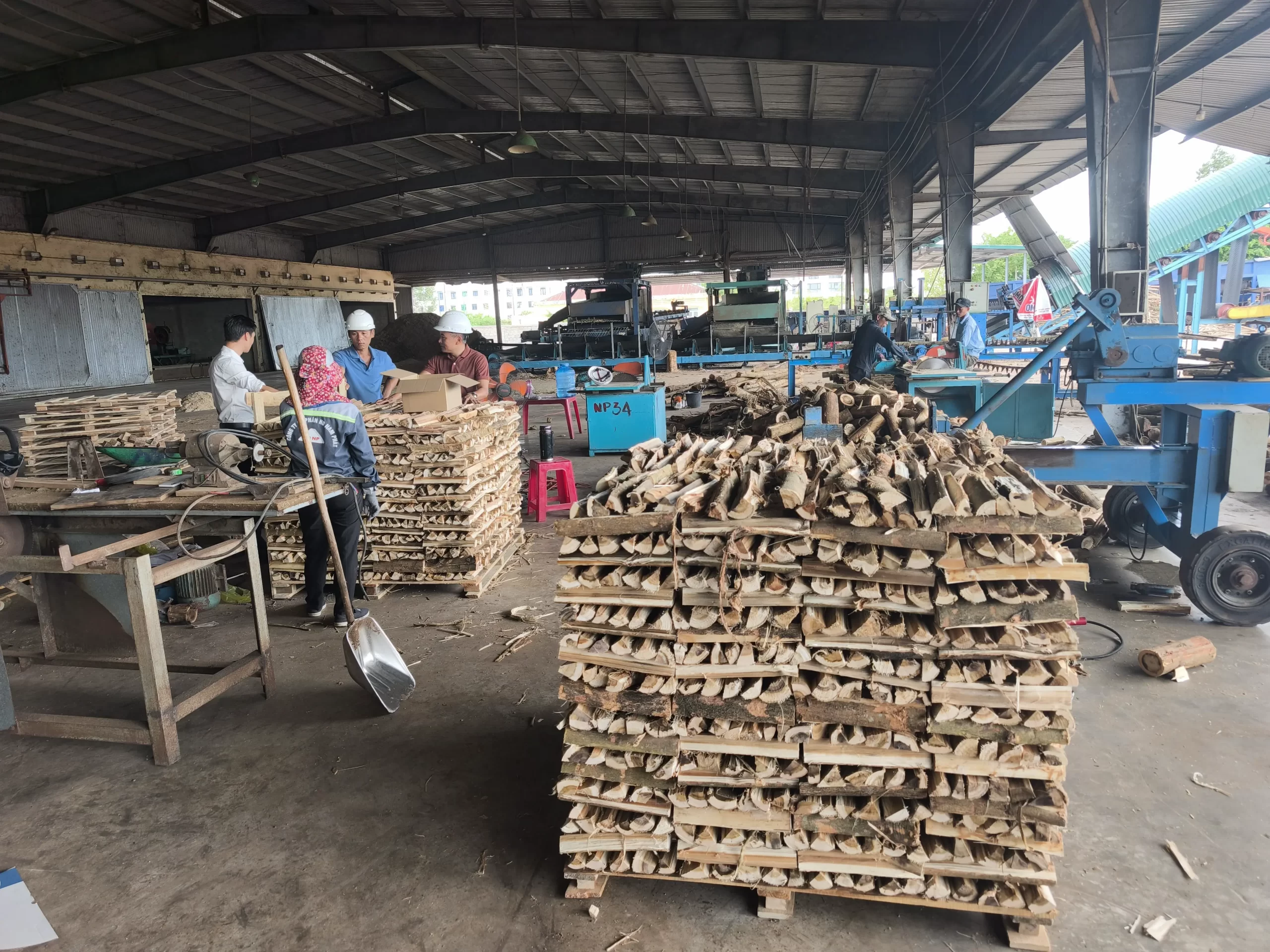 Vietnam Firewood Factory Yard in Phu Tho
