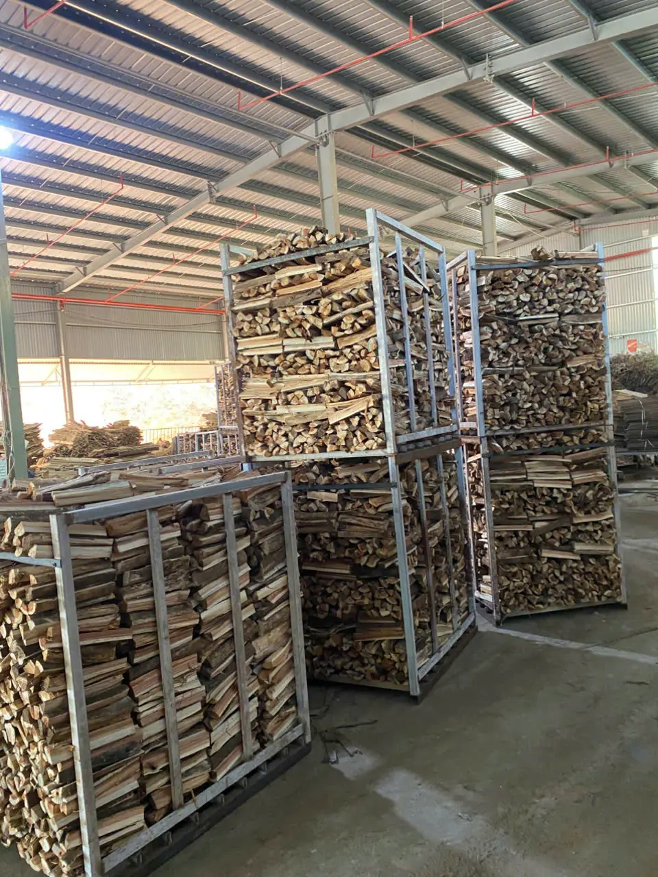 Premium Acacia Firewood Bulk Storage
